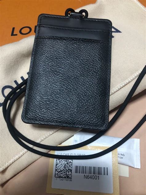 louis vuitton id holder lanyard|louis vuitton id card holder.